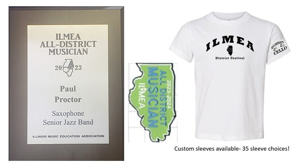 2023 JAZZ All District T-Shirt and Plaque Combo! Buy Both and Receive a Patch for Free