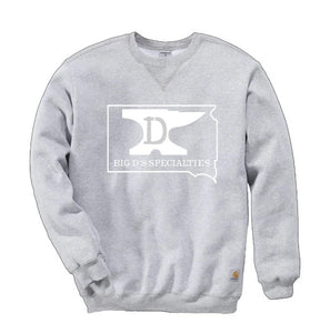 Big D's Specialties Carhartt Brand Sweatshirt- HEATHER GREY