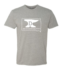 Big D's Specialties Short Sleeve T Shirt- HEATHER GREY