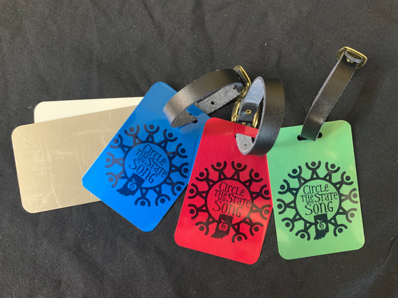 Circle the State with Song Custom BAG TAG