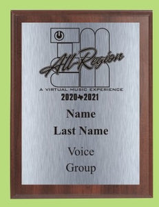 TMEA Musician's Award Custom Plaque