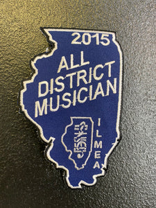 ILMEA All District Custom EMBROIDERED PATCHES- 2015 through 2022 Available