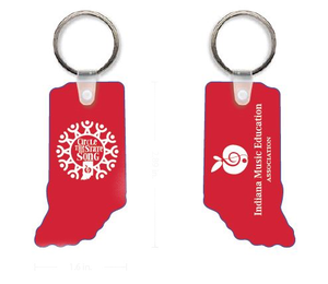 Circle the State with Song Custom KEY CHAIN