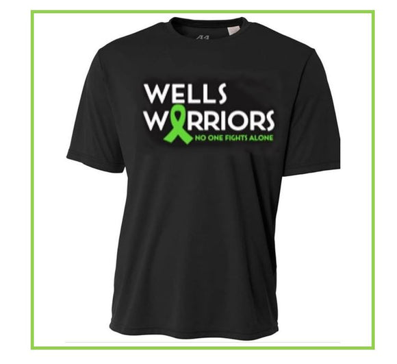Wells Warriors No One Fights Alone- High Performance T-Shirt- Youth Sizes
